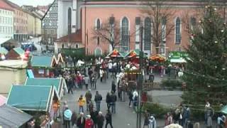 Weihnachtsmarkt 2008 auf dem Marktplatz Eisenach [upl. by Ibbetson]