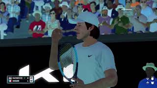 Novak Djokovic vs Jannik Sinner AO Semi Final Live AO Tennis [upl. by Eneli]