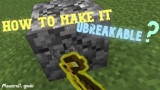 How to make my Item Unbreakable 1165  Minecraft Guide [upl. by Idnil]