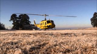 Huey UH1 Chopper Sound Part 2 The start up Where the Fire Fighters in Aviation are on standby [upl. by Mini50]