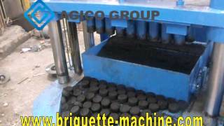 Automatic Hydraulic Briquette Maker [upl. by Uni]