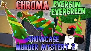 NEW CHROMA SET IN MM2 Chroma Evergreen amp Evergun Review [upl. by Llerrahs]