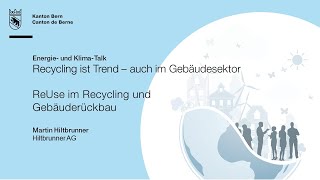 Referat «ReUse im Recycling und Gebäuderückbau» [upl. by Aronel251]