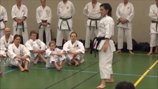 World Champion RIKA USAMI teaches CHATAN YARA KUSANKU kata [upl. by Rossi]