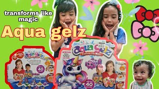 Aqua Gelz unboxing  Transforms like magic  slime gels [upl. by Maloney742]