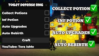 OP TOILET DEFENSE RNG ROBLOX SCRIPT  COLLECT POTION  INF POTION  AUTO UPGRADES  AUTO REBIRTH [upl. by Old912]