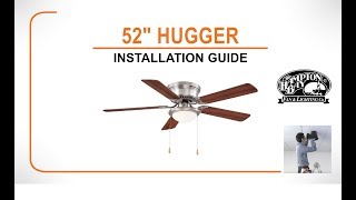 Hugger Ceiling Fan Installation Guide [upl. by Ioyal718]