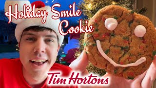 Tim Hortons Holiday Smile Cookie is Back  Tim Hortons Taste Test [upl. by Atinel]