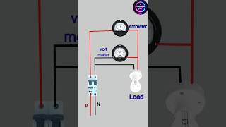 Ammeter voltmeter wiring connection electronic diy shorts [upl. by Ivar603]