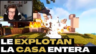 AXOZER le EXPLOTA 2 VECES la casa a IMANTADO junto a REBORN y D3SST3 en TORTILLALAND 2 [upl. by Eniarol]