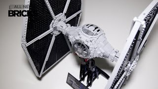 Lego Star Wars 75095 UCS TIE Fighter Speed Build [upl. by Bushweller]