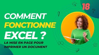 Comment utiliser la mise en page pour imprimer sur excel  ✅ Comment fonctionne excel n°18 [upl. by Aset]