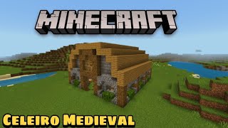 COMO FAZER UM CELEIRO MEDIEVAL  Minecraft [upl. by Eidnil]