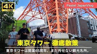 【開業65年】まだまだ外せない観光名所『東京タワー』徹底散策👢Opening 65 years quotTokyo Towerquot thorough walk [upl. by Onaimad]