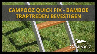 Campooz Tenttrailers quick fix  bamboe traptreden bevestigen [upl. by Jard]