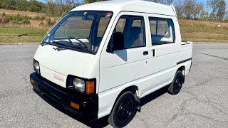 1991 DAIHATSU HIJET DECK VAN SUPER DELUXE S82W  KEI  JDM  WALK AROUND [upl. by Akinal]