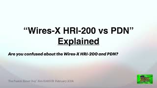 HRI 200 vs PDN Explained [upl. by Atterys859]