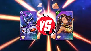 Zhask vs Esmeralda  Whos better 🤔  Mobile Legends Adventure [upl. by Vina]