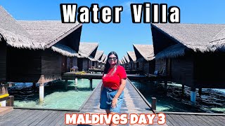 Water Villa  Maldives 🇲🇻 Day 3  aditisaha watervilla maldives adaaran [upl. by Rentschler]