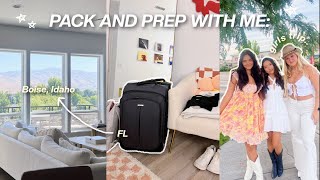 PACK  PREP with me for a girls trip to IDAHO  cleaning packing haul [upl. by Giffard]