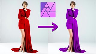 How to Change the Clothes Color in Affinity Photo Using an HSL Adjustment [upl. by Paloma146]