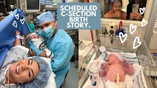 Scheduled C section birth story [upl. by Dorey]