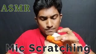 asmr mic scratching and mouth sounds [upl. by Dnalyram]