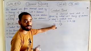 Covalent bonds amp its types  Chemical Bonding  Chapter 4 9th class [upl. by Pravit]