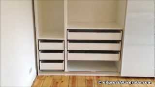 IKEA Pax Tonnes Sliding Door Wardrobe Design [upl. by Reyem]