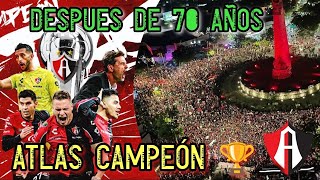 Atlas vs León  ATLAS CAMPEÓN 🏆🔴⚫ Así festejó su AFICIÓN en GUADALAJARA 🎉🎊 [upl. by Petracca]