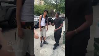 When the gangsters catch u throwing up gang signs 🤯 clips clipsworld funny fypシ゚viral nyc kai [upl. by Nnaillek]