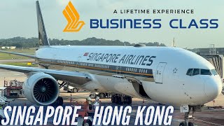 World’s Best Airline  Singapore Airlines Business Class  B777300ER  SIN  HKG  Trip Report [upl. by Leland]