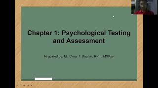 CHAPTER 1 PSYCHOLOGICAL TESTING amp ASSESSMENT [upl. by Birk]