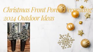 Christmas 2024 Front Porch Decorating IdeasSanta Claus Is Coming To Townporchideasinspire [upl. by Ecirtel709]