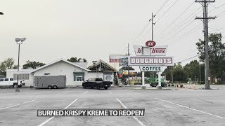 Krispy Kreme on Bardstown Road in Louisville sets reopening date after May fire [upl. by Acinorej]