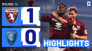 TORINOEMPOLI 10  HIGHLIGHTS  Zapata edges Empoli at the Grande Olimpico  Serie A 202324 [upl. by Gnov691]