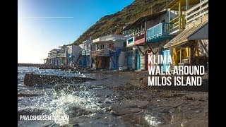 Klima Walk Around Milos Island Greece [upl. by Hsiwhem]