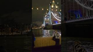 Tower Bridge is lit up during the night [upl. by Lrem163]