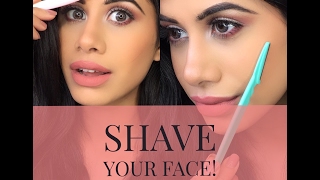 How to SHAVE your face  DEMO amp FAQs  Malvika Sitlani [upl. by Aramat467]