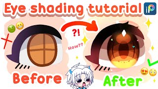 NEW Eye Shading Tutorial ✨ Gacha Club  IbisPaint X [upl. by Ahsiket]