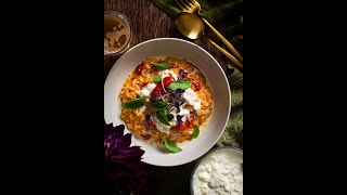 Creamy Tomato Risotto with Stracciatella Cheese [upl. by Philippine317]