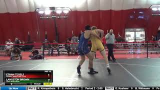 Cadet 182 Langston Brown Team Wisconsin Vs Ethan Tegels Cadott Wrestling Club [upl. by Airottiv]