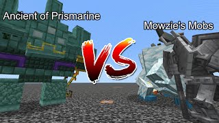 Ancient of Prismarine vs Mowzies Mobs Minecraft Mob Battle [upl. by Hogan326]