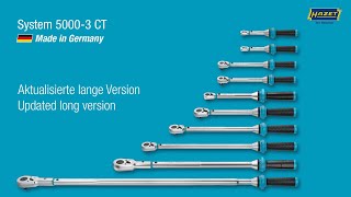 HAZET DrehmomentSchlüssel  Torque Wrench SYSTEM 50003 CT Langfassung  Extended [upl. by Anaeerb]