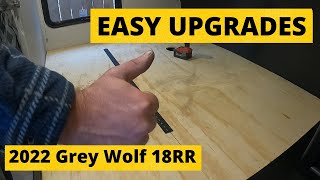 2 EASY UPGRADES for you 2022 Cherokee Grey Wolf 18RR Toy Hauler Camper DIY [upl. by Lemrahs]