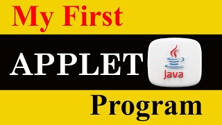 How to run First Applet Program in Java [upl. by Torrin]