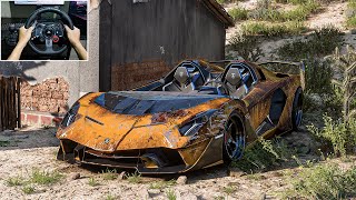 Rebuilding Lamborghini Aventador SC20 Forza Horizon 5 Logitech G29 Stering Wheel Gameplay [upl. by Rammaj]