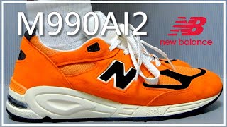 New Balance 990v2  M990AI2 Marigold by Teddy Santis On Feet [upl. by Lovett243]