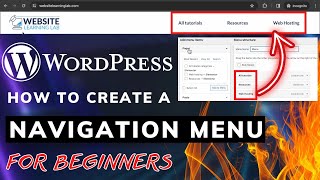 How To Create a WordPress Navigation Menu Tutorial Header amp Footer [upl. by Wivinah280]