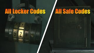 Resident Evil 2 Remake All Safe Codes amp Locker Codes [upl. by Mercola419]